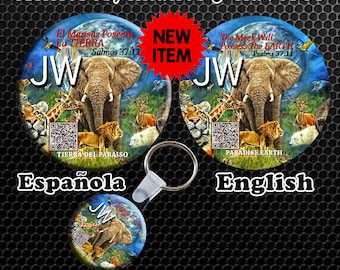 jw Paradise Earth Buttons and key chains