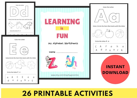 Preschool Workbook Printable-pre K Homeschool Printables - Etsy