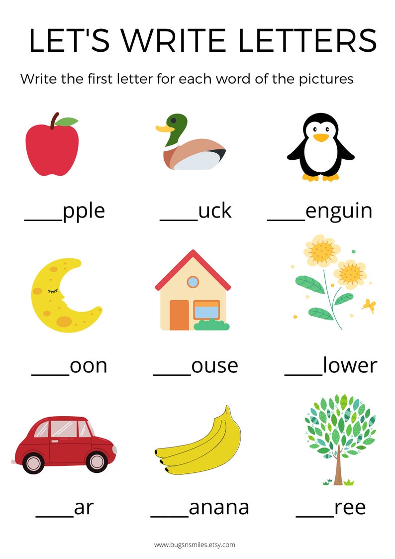 PRINTABLE Kids Homeschool Worksheetskindergarten Lessonskids