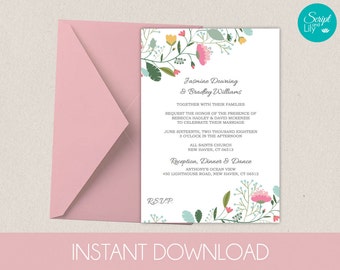 snowflake invitation template free color change diy etsy