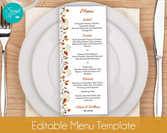 fall menu templates major magdalene project org fall menu templates