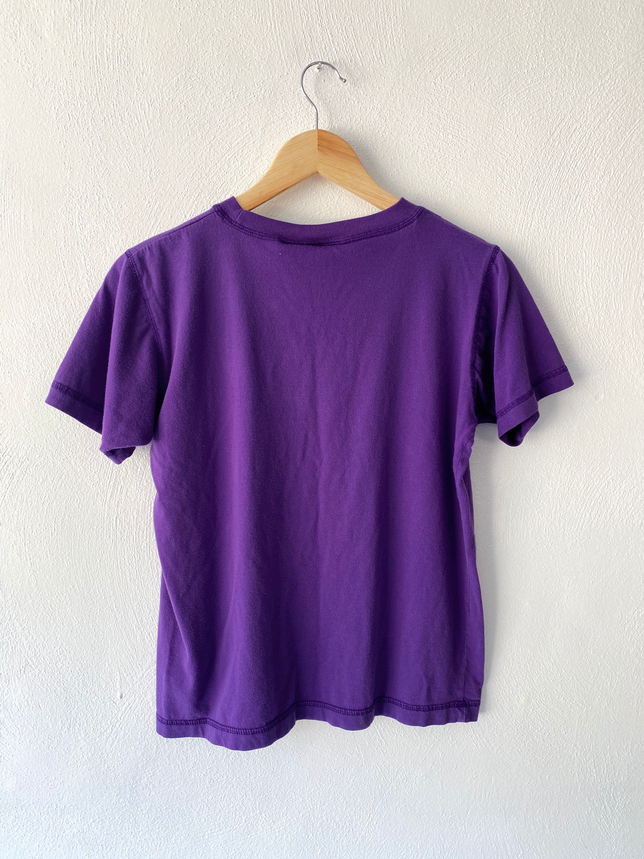 Vintage Basic T-Shirt Vintage Blank T-Shirt 90s Purple Tee | Etsy