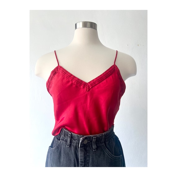 90s Red Camisole Top (S) - Vintage Victoria’s Secr