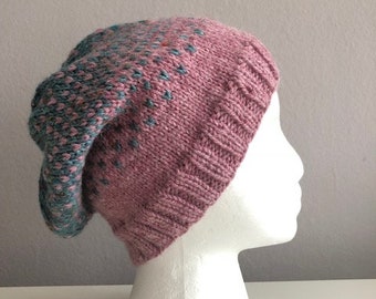 Beautiful Ombre Pink and Blue Hat