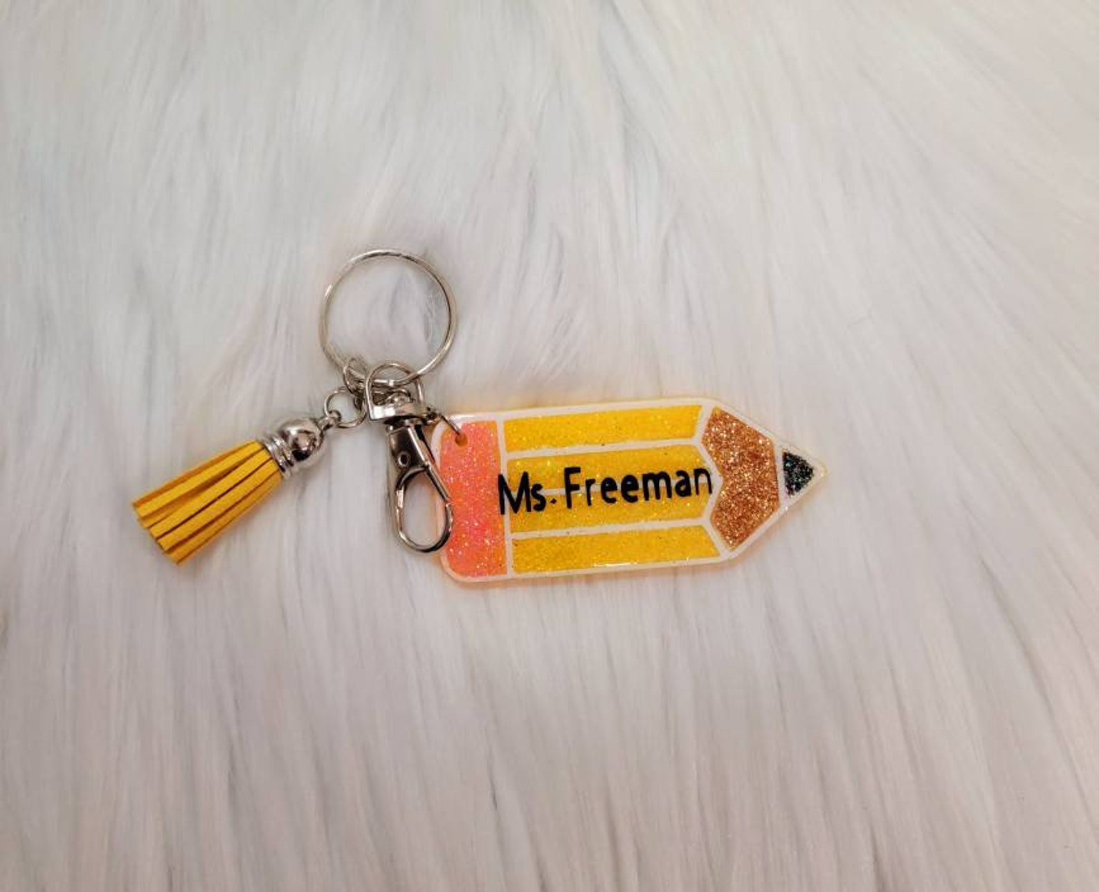 Teacher Keychain Teacher Keychain Personalized Teacher Etsy