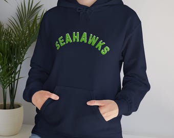 Seahawk Unisex Kapuzen-Sweatshirt, gemütliche Fan-Bekleidung, Spieltag Ausrüstung, Fußball-Liebhaber-Geschenk