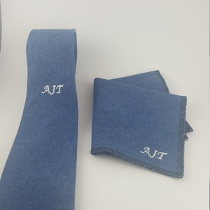 monogrammed necktie