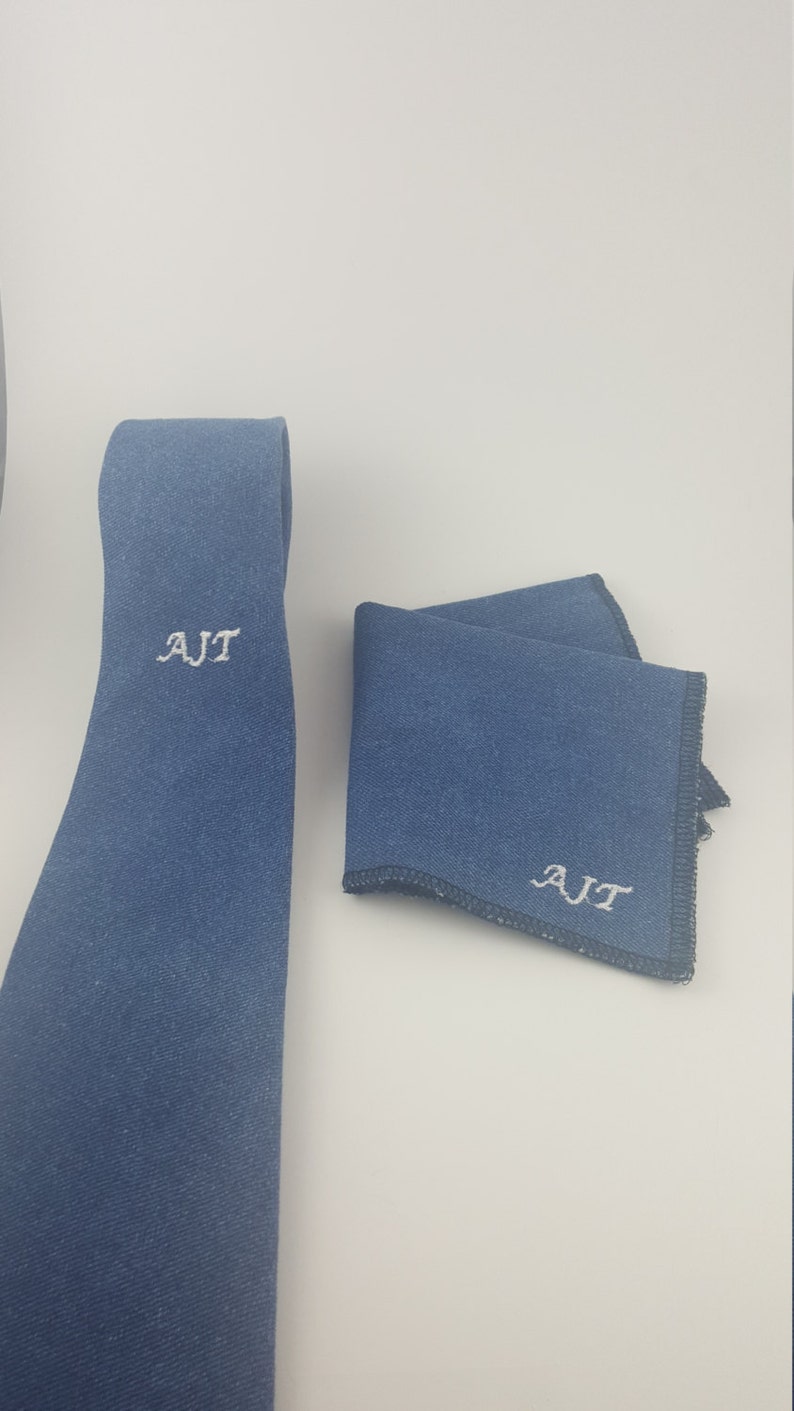 monogrammed necktie