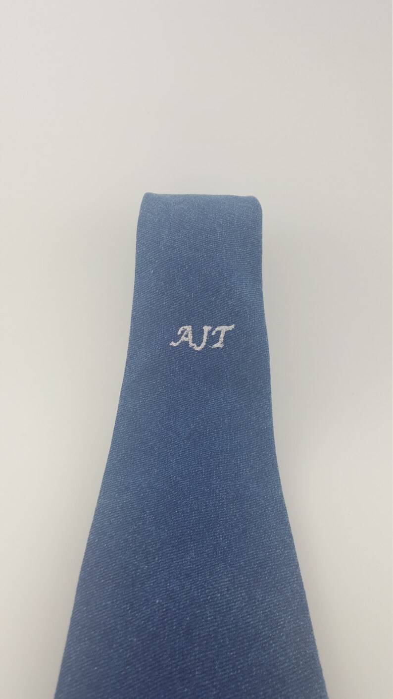 monogrammed necktie