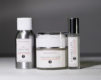 Benutzerdefiniertes Set Kristina für empfindliche Haut - Lippenpflege Set Balsampeeling Maske nicht glänzend Lippenspenden Feuchtigkeitsspenden Chapped Lips Exfoliator