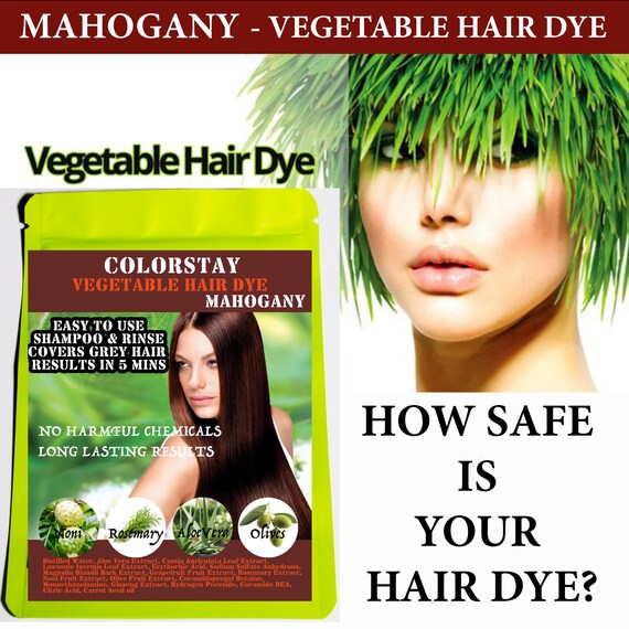 Hair Dye Shampoo Natural Colour Colour Herbal Black Brown Etsy