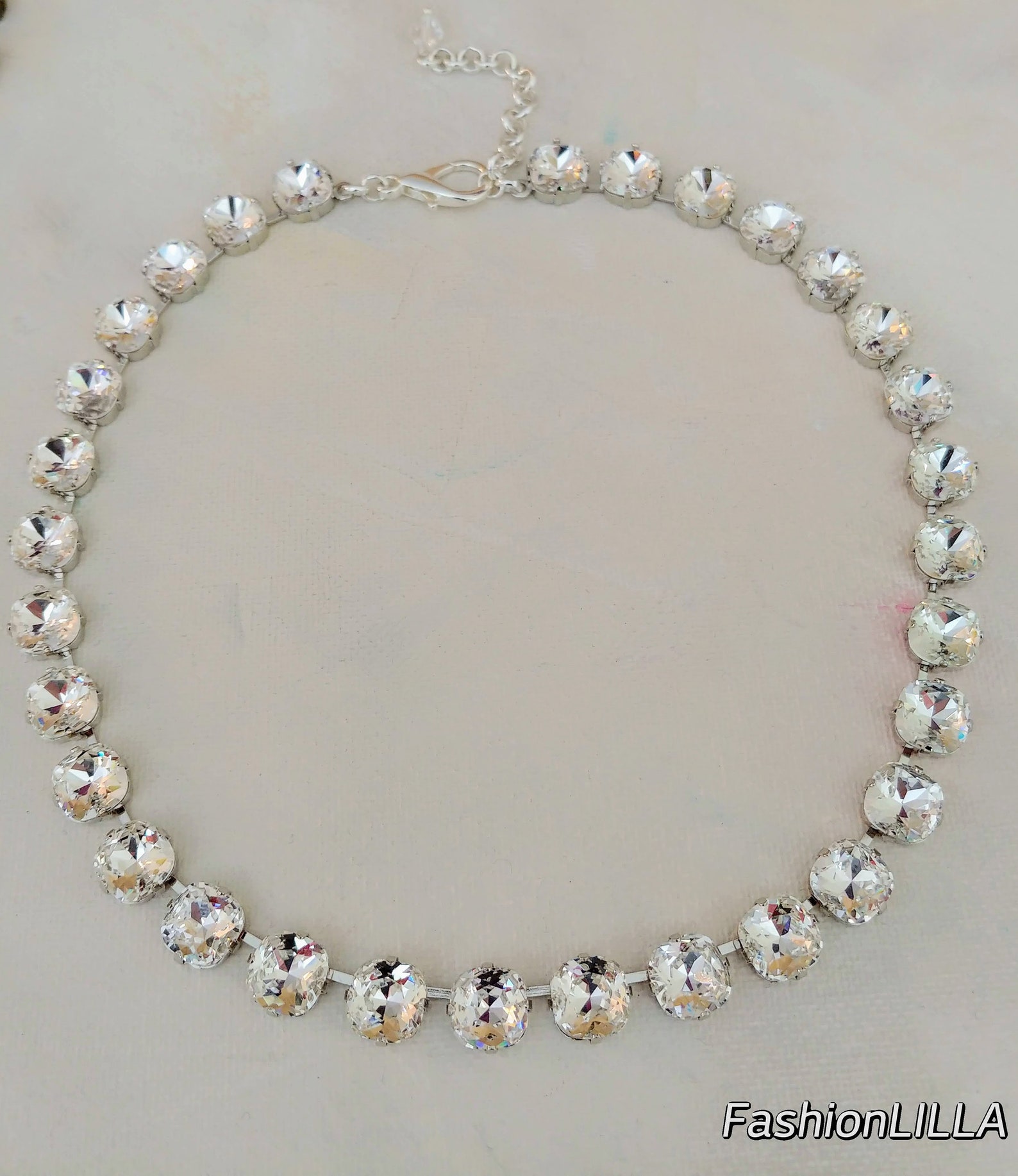 Anna Wintour Necklace Austrian Cushion Cut Crystal - Etsy