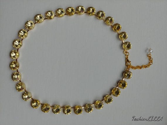 Citrine Riviere Collet Yellow Georgian 