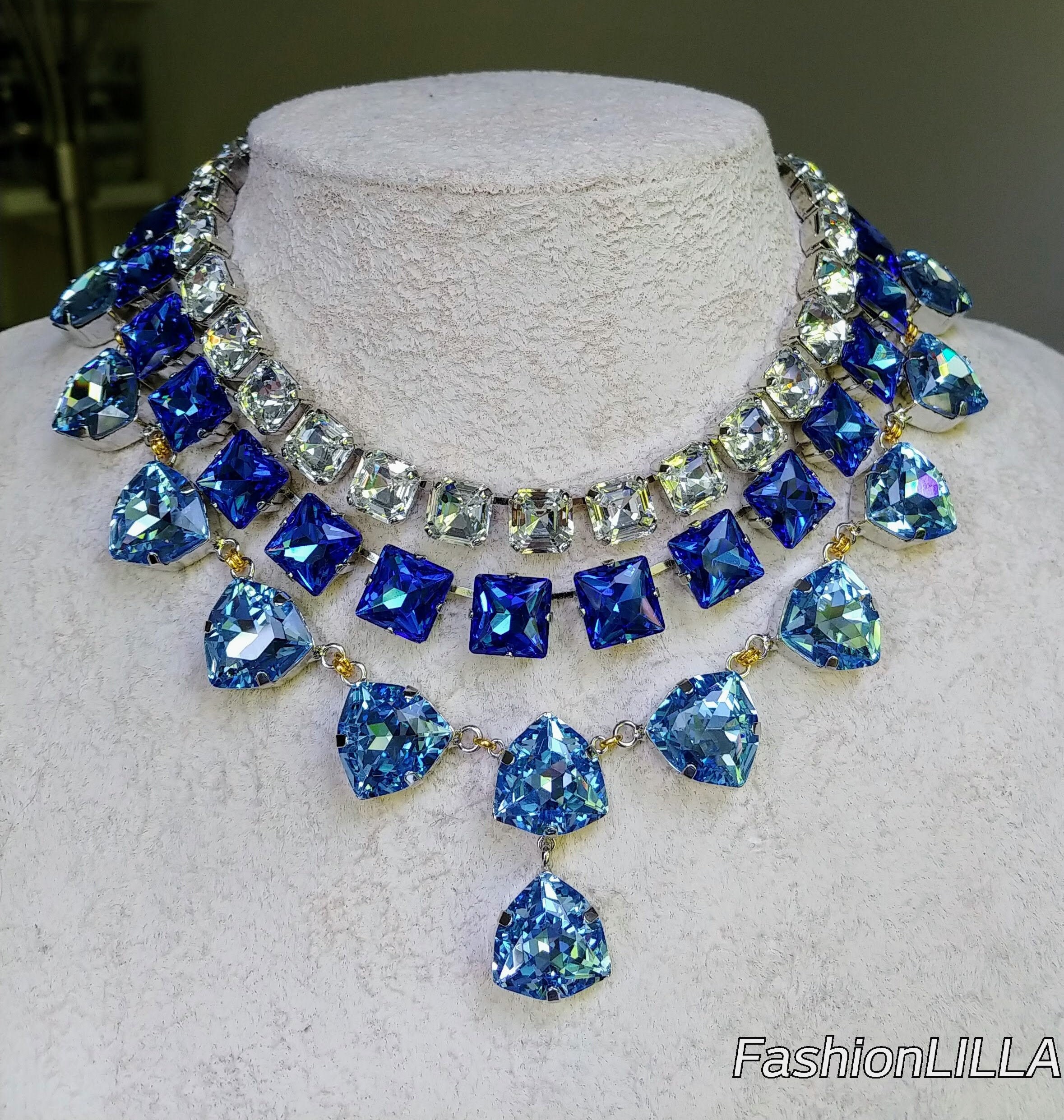 【MAJURI】カナダ発日本未入荷 Floating Sapphire Necklace ANGARA 0.67 Ct Blue Sapphire Pendant Necklace With Diamond