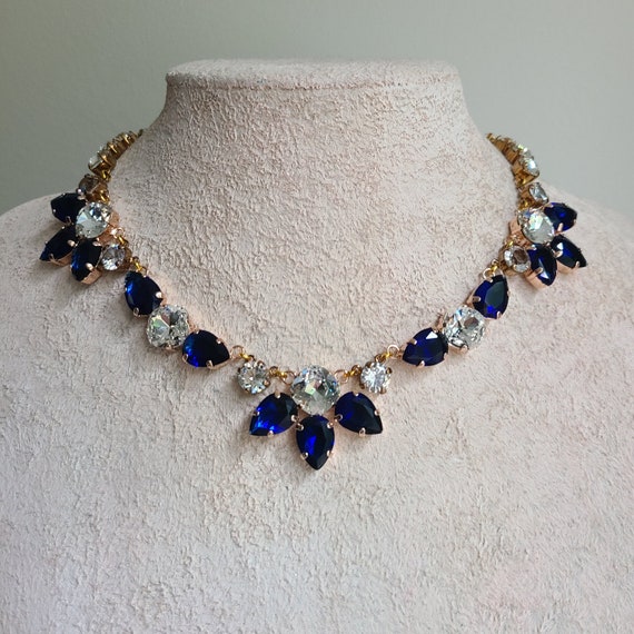 Sapphire & Diamond High Jewelry Necklace