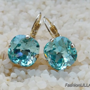aquamarine earring,aquamarine jewelry,aquamarine earring gold,dangle jewelry,aquamarine wedding,bridesmaid earring,turquoise crystal earring