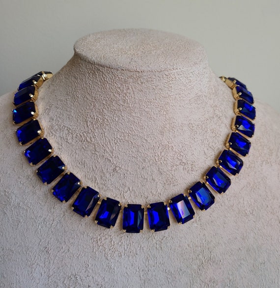 Price Point Blue Enamel Necklace set with Uncut Diamond Polki by Jewel