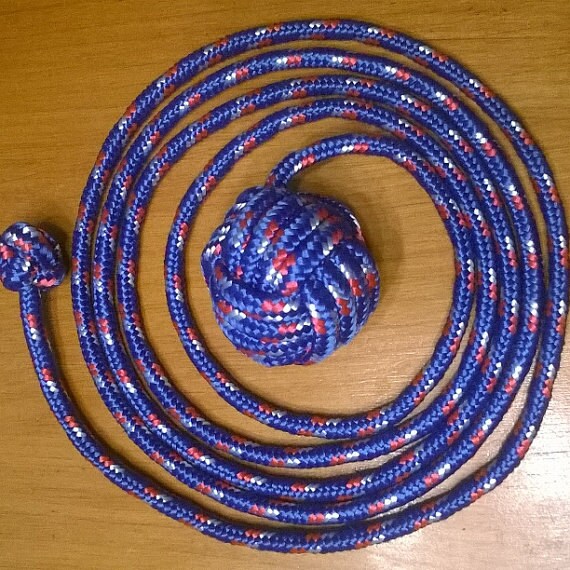 Rope Dart Blue Flow Arts Prop Etsy