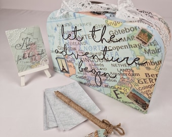 Destination wedding guest book alternative