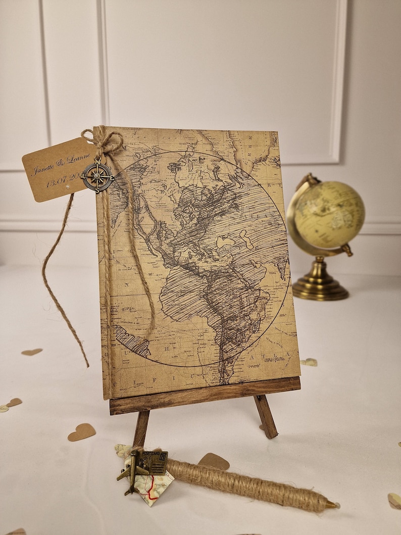 Personalised Destination Wedding Guest Book Journal and Pen. Etsy