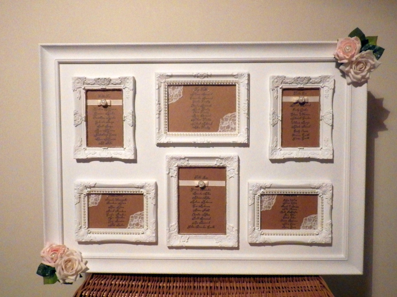 Elegant picture frame table plan Etsy