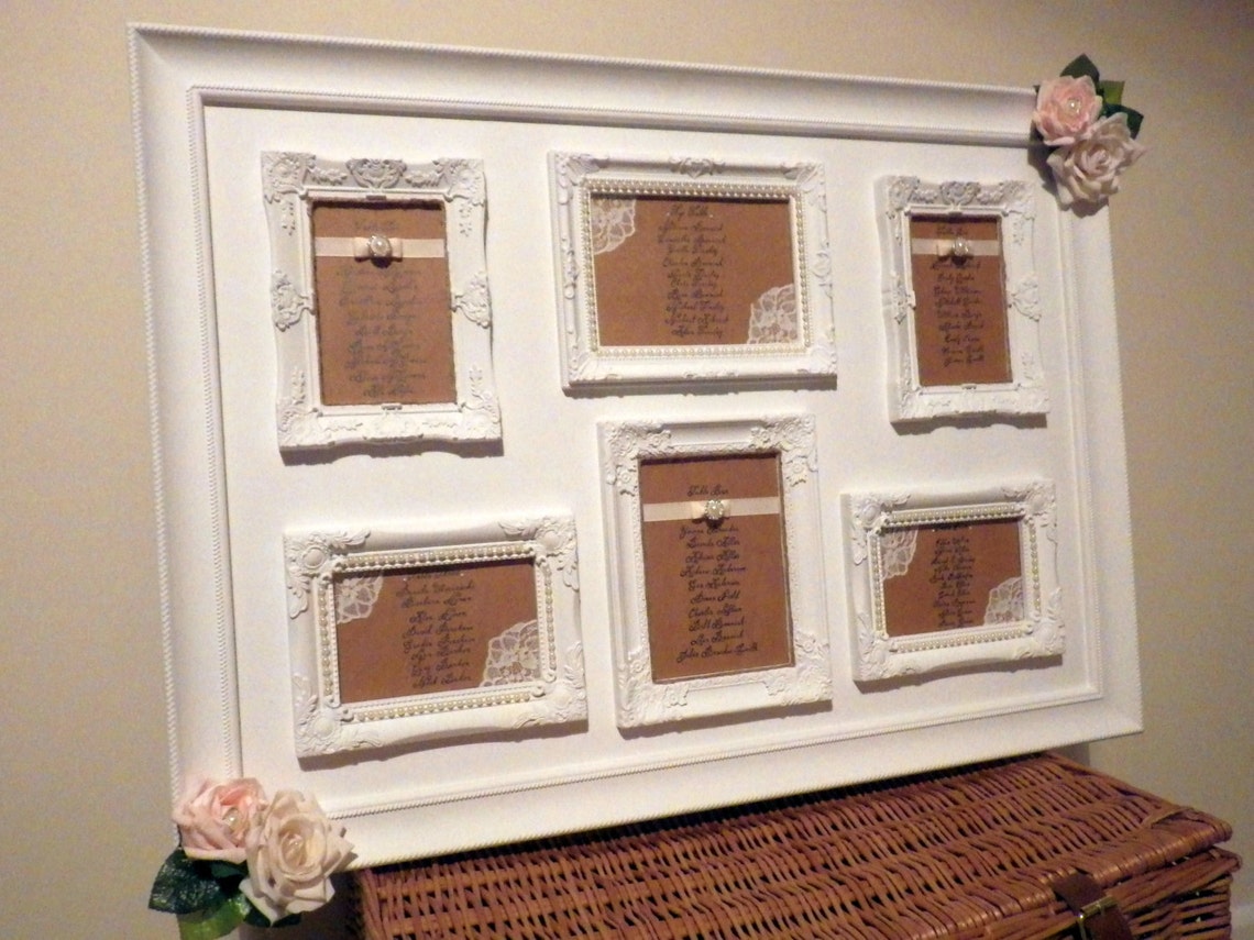Elegant picture frame table plan Etsy