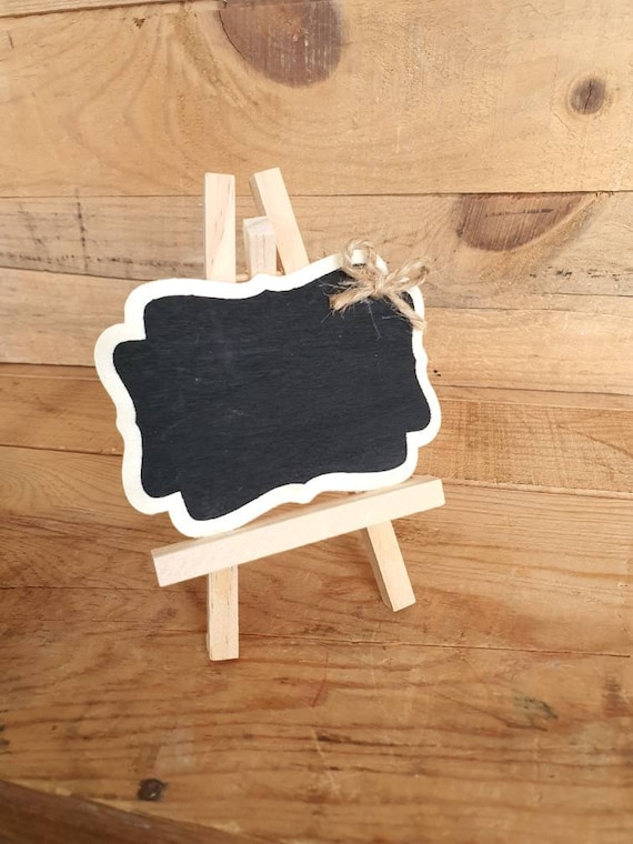 Rustic Wedding Easel Mini Easels Table Top Miniature Easel Wedding Table  Numbers Stand Wooden Wedding Card Holder Wooden Chalkboard Easel 