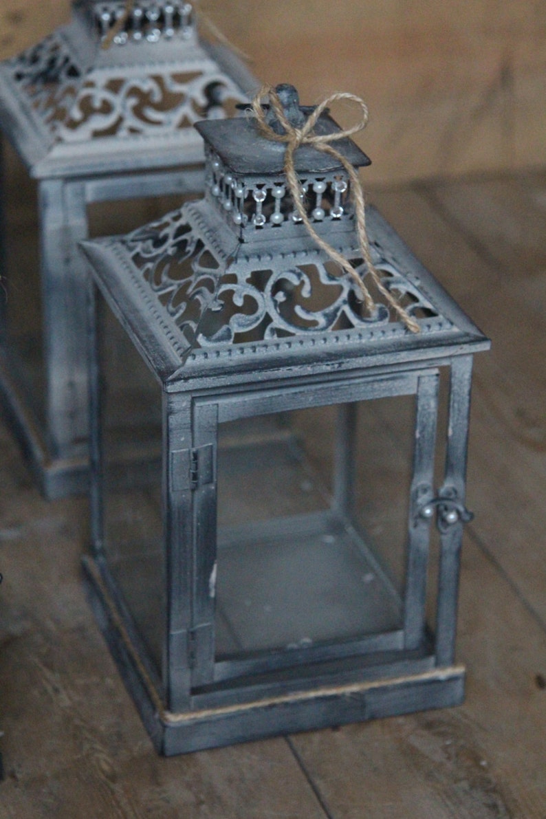 Set of 14 Small Rustic Lanterns Etsy