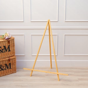 A0 Natural wooden, wedding sign easel, table easel, wedding sign stand, display stand, easel stand, wedding easel, wooden easel