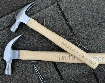 Dad Gift Engraved Hammer Fathers Day Gift Husband Gift Personalized Tools for Dad Carpenter Gift New Homeowners Gift for Men Daddy