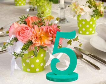 Wooden Table Numbers - DIY Do It Yourself Wedding Table Number Kit - Unfinished Wood Numbers for Wedding DIY Craft- Price per number