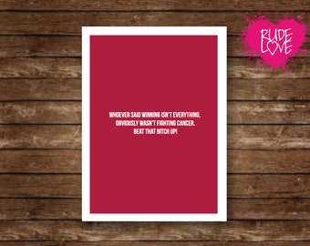 funny cancer card etsy
