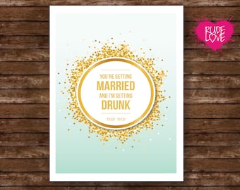 Funny Wedding Card, Wedding Guest Card, Cheeky Wedding Congrats, Drinking Wedding Card, Funny Engagement Card, Party Wedding Card