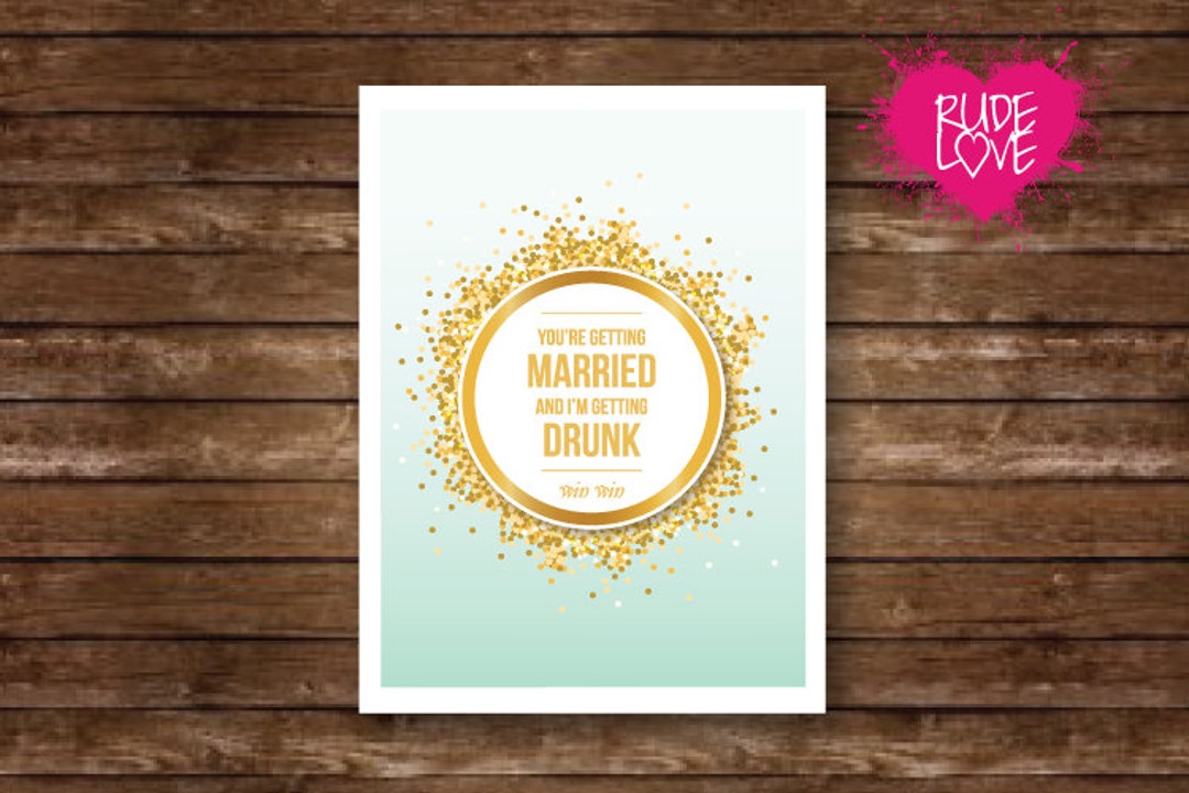 Funny Bridal Shower Card Funny Marriage Card Funny Wedding Card Funny