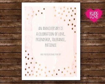 Tarjeta de aniversario divertida, tarjeta de amor sarcástica, tarjeta de relación atrevida, tarjeta de aniversario con humor para adultos, tarjeta de aniversario grosera