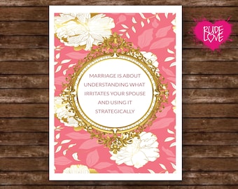 Funny Anniversary Card, Sarcastic Marriage Card, Husband or Wife Card, Cheeky Relationship Card, Wedding Card Humour, Love Card
