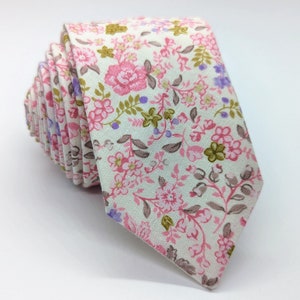 Pink Floral Tie, Skinny Tie, Floral Skinny Tie, Pink Floral, Pink Wedding Tie, Pink Prom Tie, Pink Tie, Kids tie, matching ties