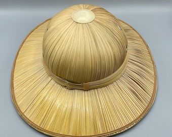 Vintage Brookstone Safari Hat Made in the USA 91785, Cottage Cabin