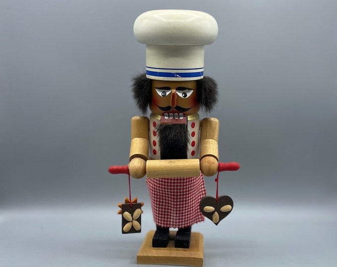 German Wooden Chef Nutcracker Christian Ulbricht Made in Germany Pastry