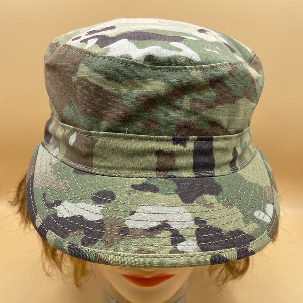 Army Patrol Cap Size 7 Camp Military Hat Green Brown Tan Camouflage Army Uniform Cap Theatrical Armed Services Uniform Brimmed Cap