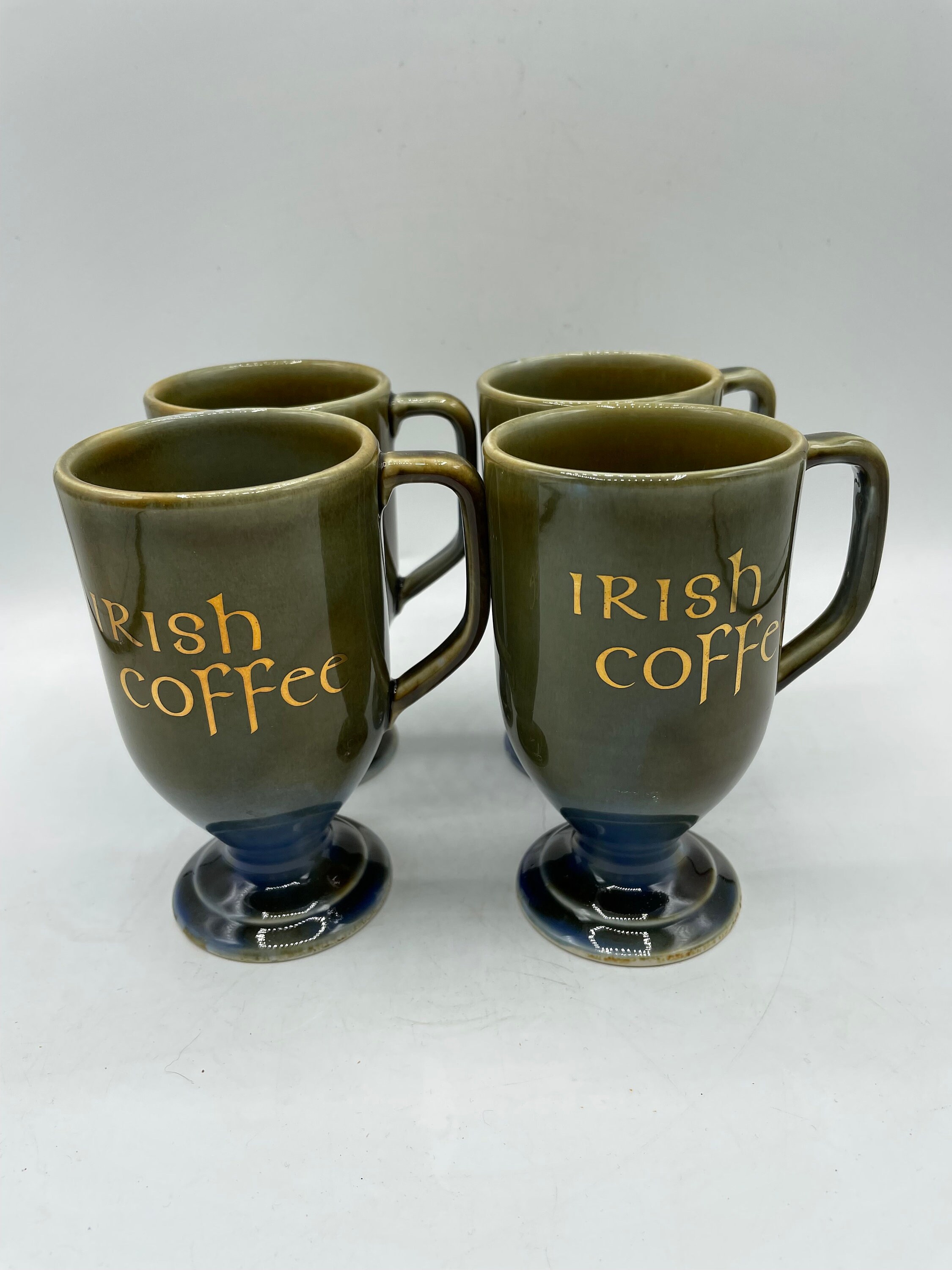 4 Vintage Irish Coffee Mugs Made in Ireland Irish Porcelain Etsy