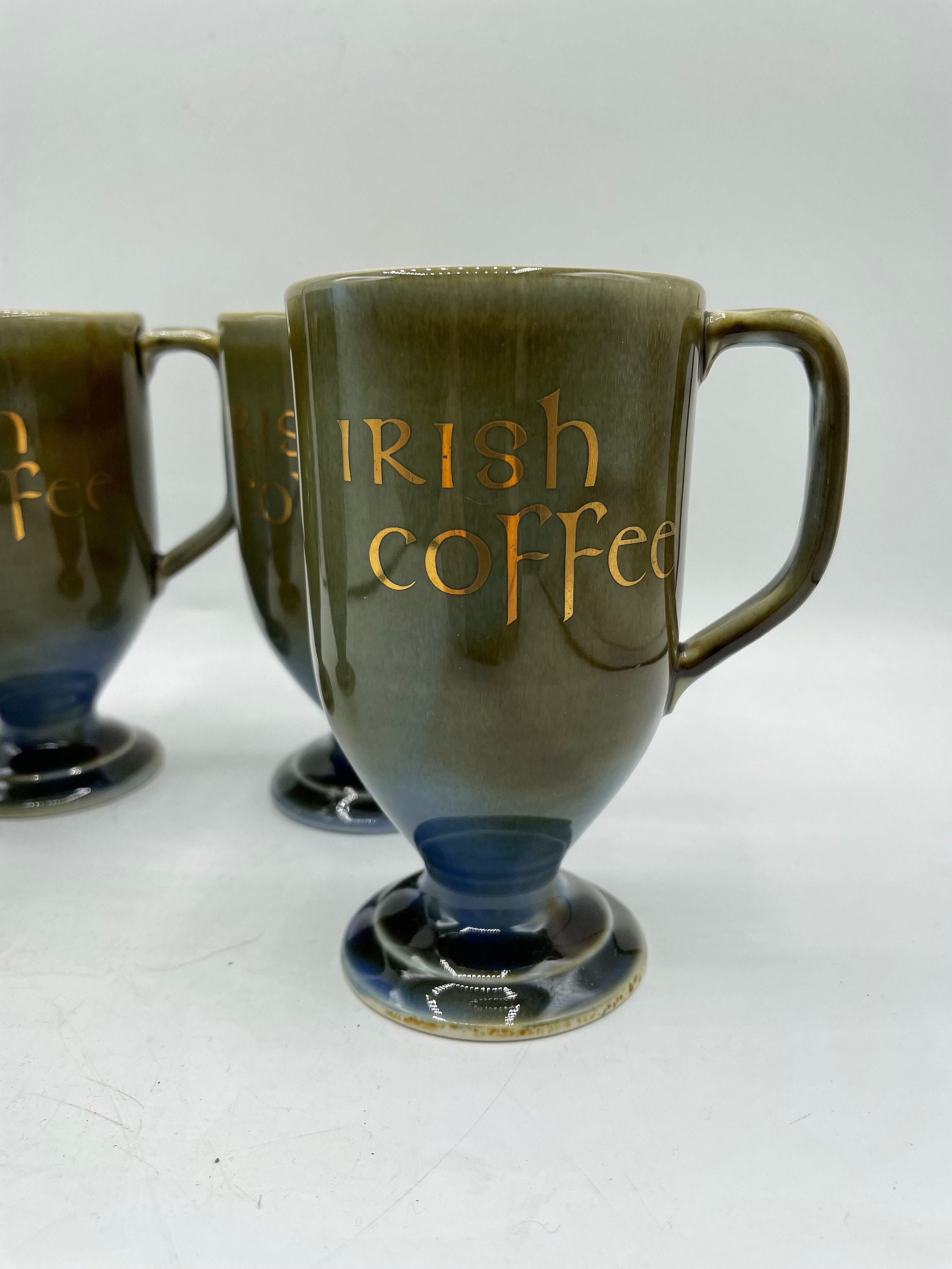 4 Vintage Irish Coffee Mugs Made in Ireland Irish Porcelain Etsy