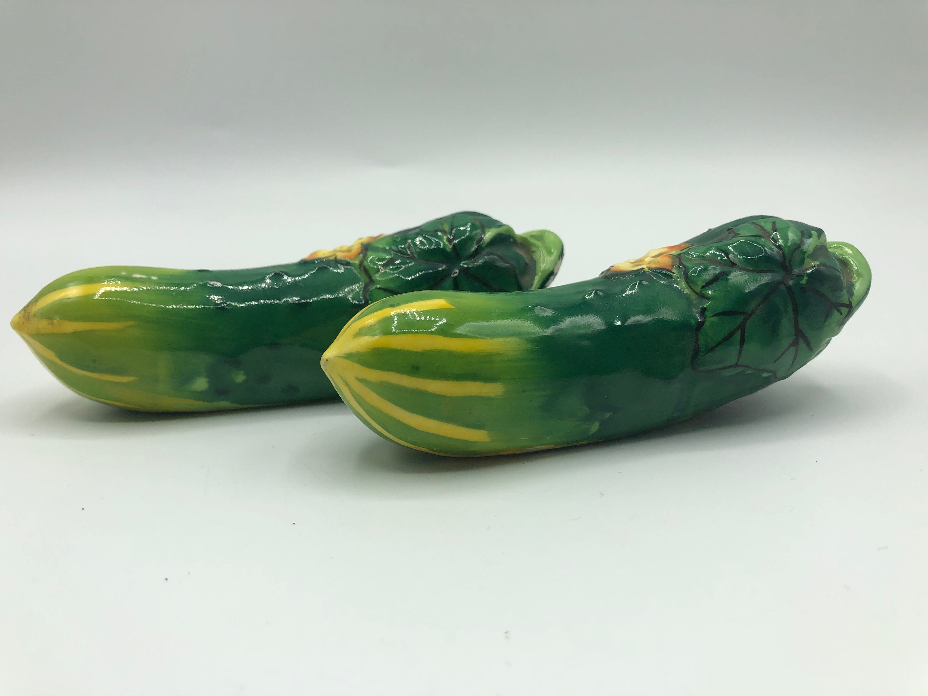 Vintage Cucumber Salt and Pepper Shakers Vegetable Garden Etsy
