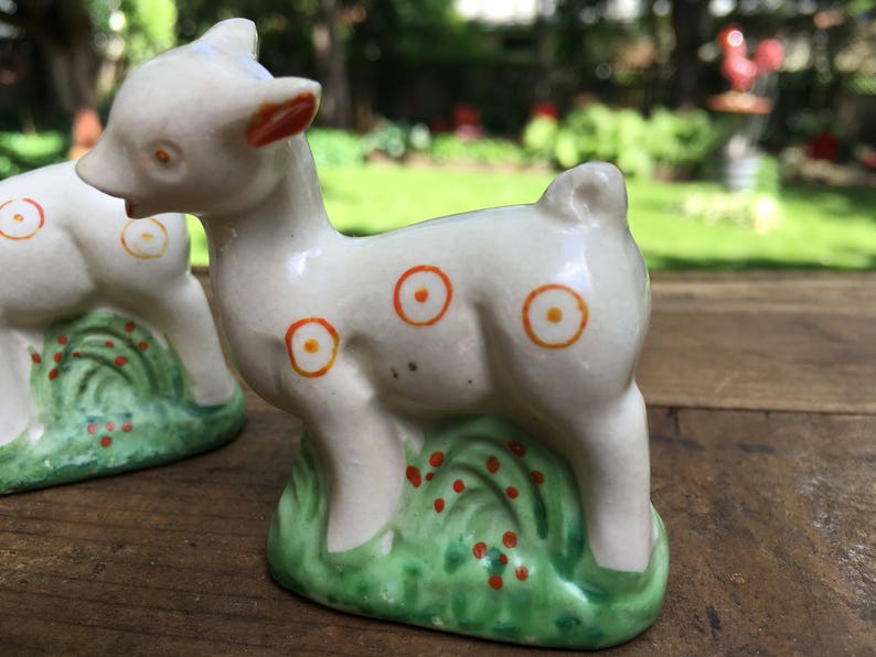 Vintage Lamb Salt and Pepper Shakers Lambs Salt Shaker Sheep Etsy