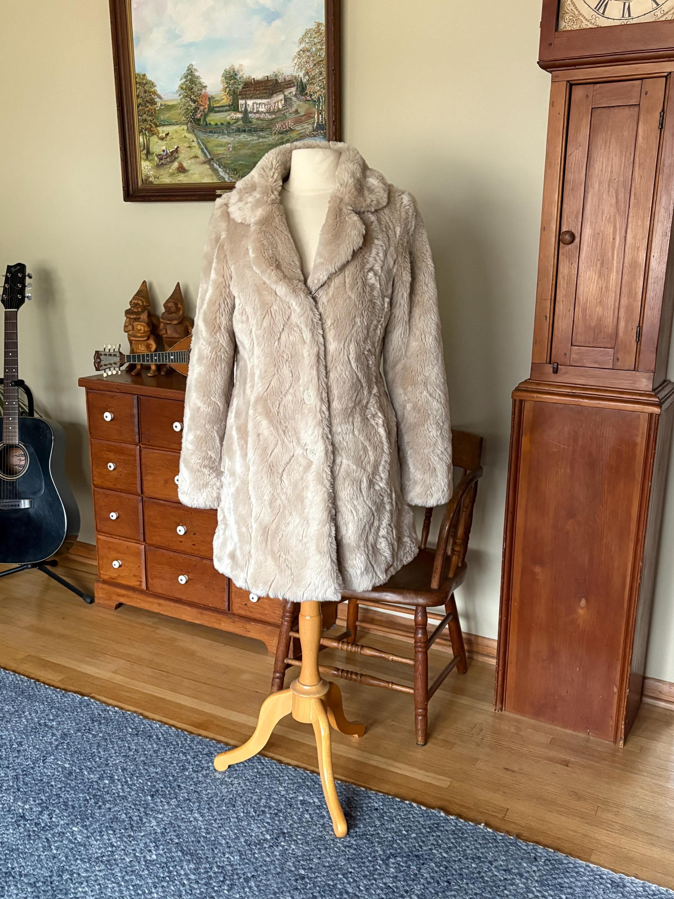 Beige Fur Coat - Etsy