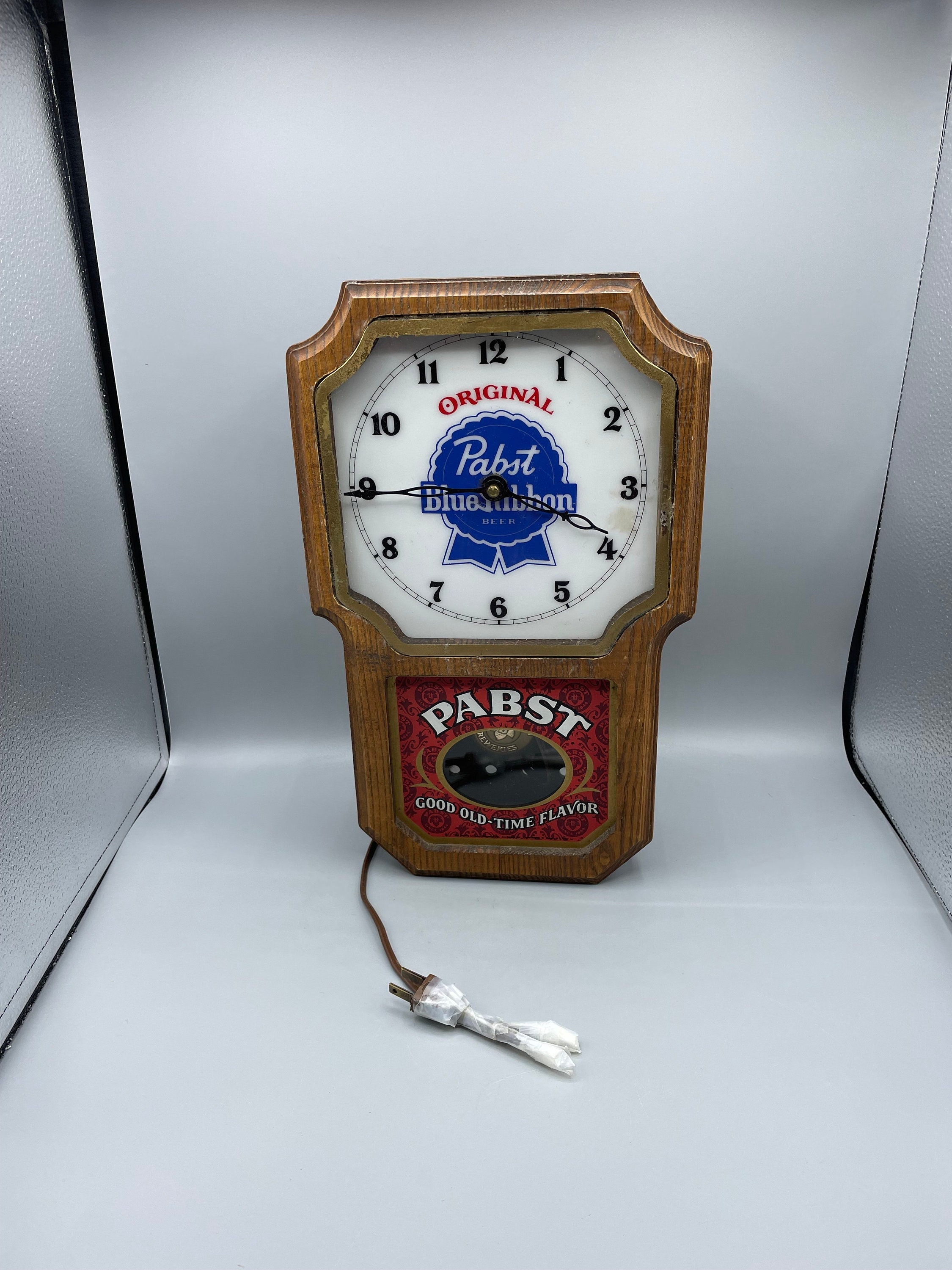 Pabst Blue Ribbon Beer Light Clock Pabst Brewing Company Vintage