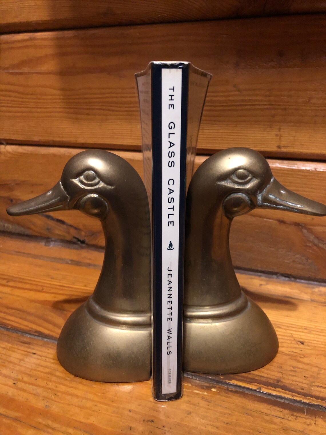 Vintage Brass Duck Bookends Vintage Heavy Gold Ducks Heads Etsy