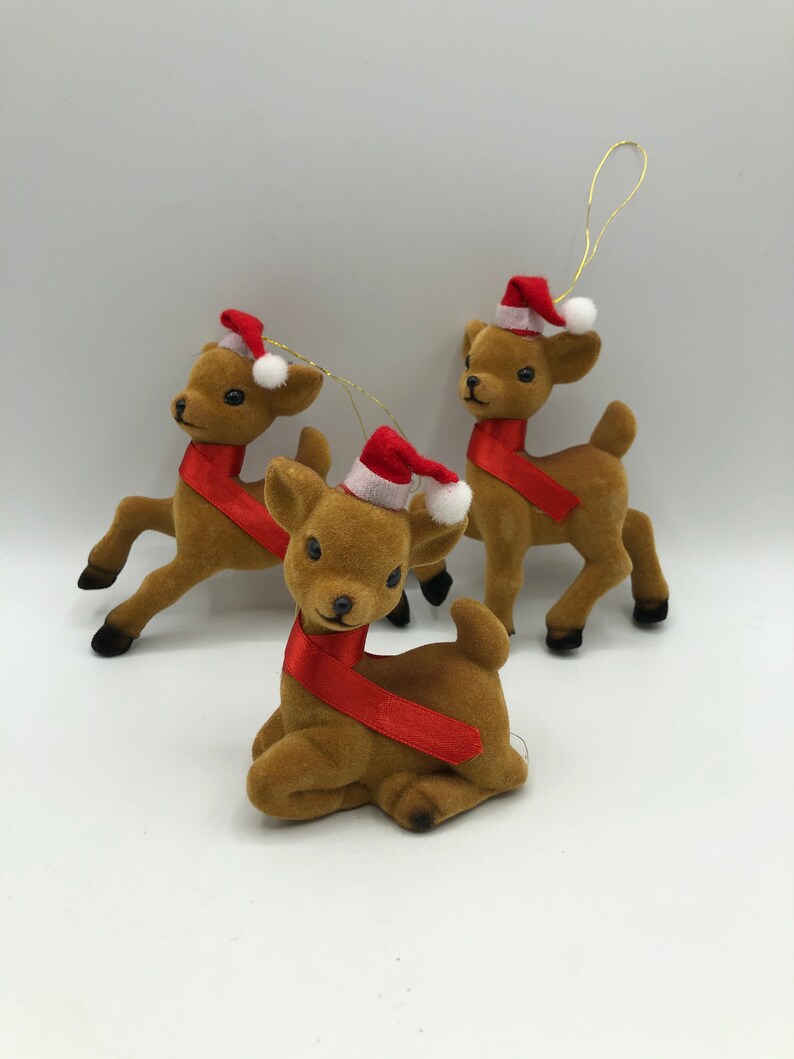 tiny reindeer figurines