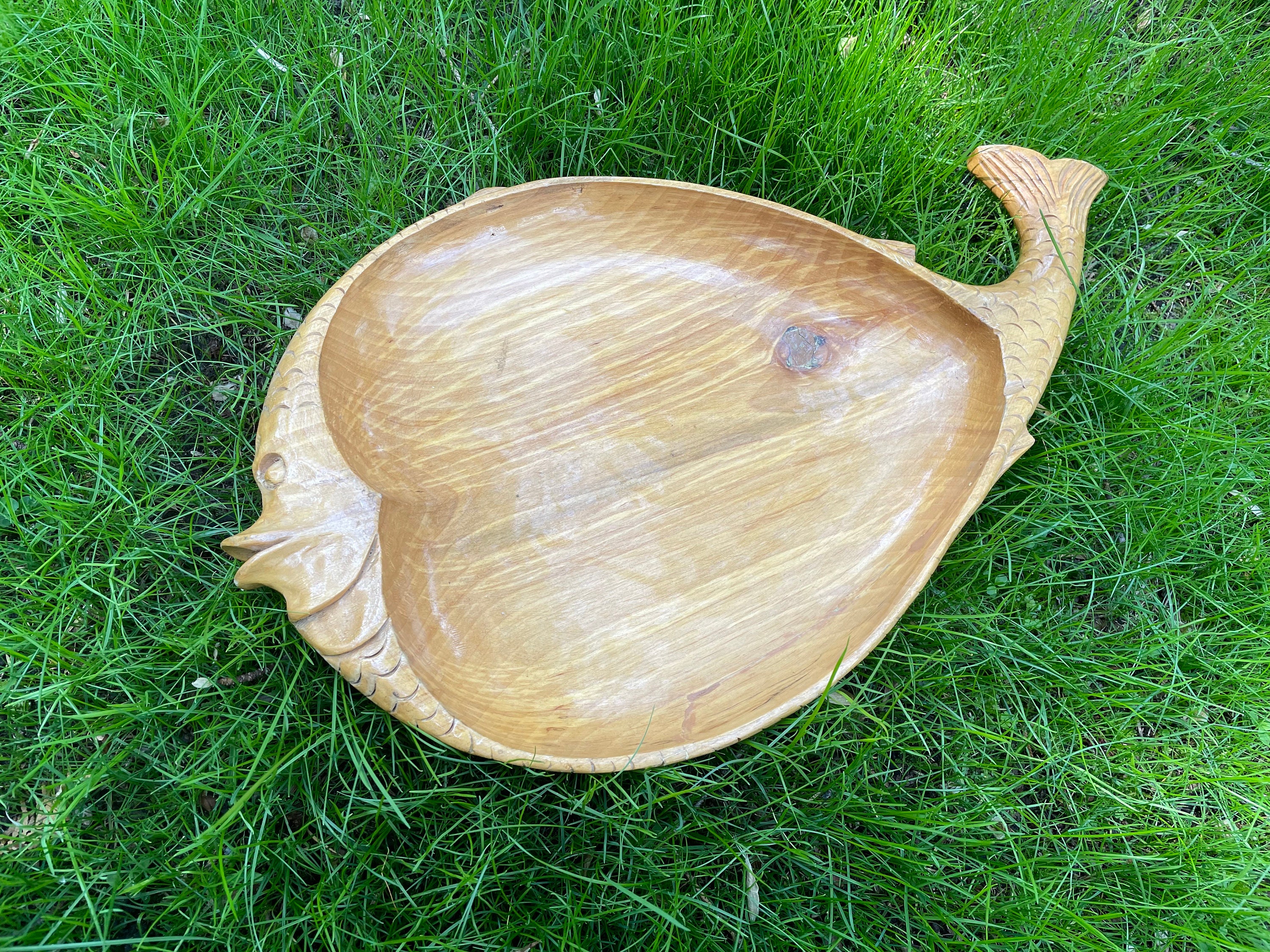 Wooden Fish Platter 