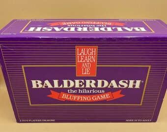 BALDERDASH Board Game 1984 Family Game Night Vintage 1980s Board Games ...